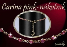 Carina pink - nákotník zlacený